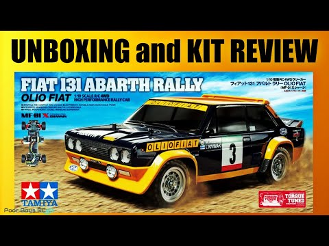 Tamiya MF-01X Fiat 131 Abarth Rally Unboxing and Review