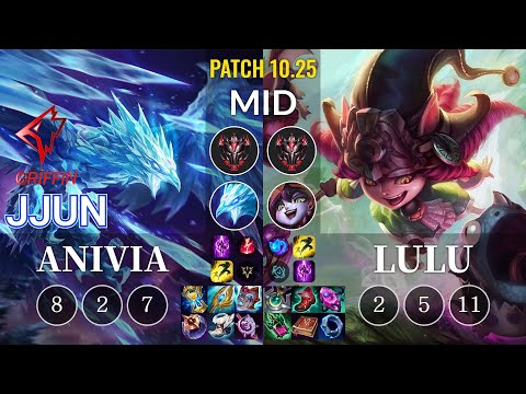 GRF jjun Anivia vs Lulu Mid - KR Patch 10.25