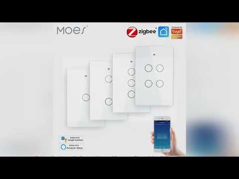 ZigBee Wall Touch Smart Light Switch With Neutral/No Neutral,No Capa