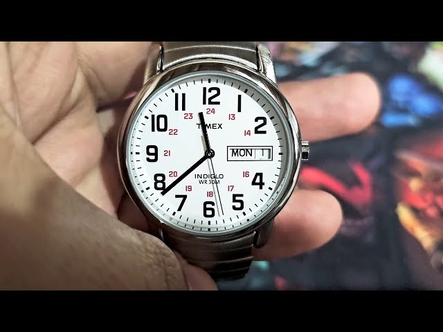 Vídeo relacionado con Timex Easy Reader 35 mm Watch, Brown/White, 35mm, Strap
