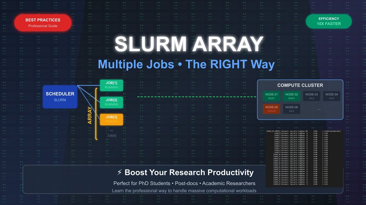 How to Run Multiple Jobs with SLURM Array: The Right Way
