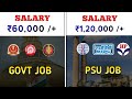 Government Job Vs PSU Job Which Is Better Govt Job Vs PSU Job Psu Job Benefits