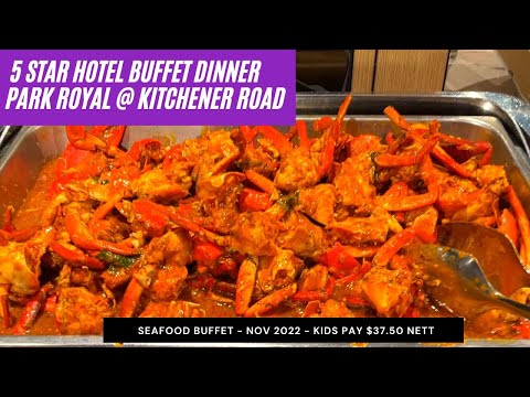 BUFFET DE HOTEL 5 ESTRELAS no RESTAURANTE Spice Brasserie Park Royal Kitchener Road | CINGAPURA