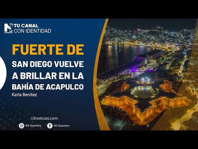Fuerte de San Diego vuelve a brillar en la bahía de Acapulco