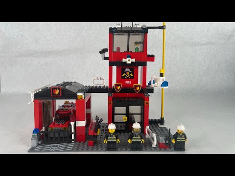 LEGO City 7240 Fire Station (2005) set review!!!