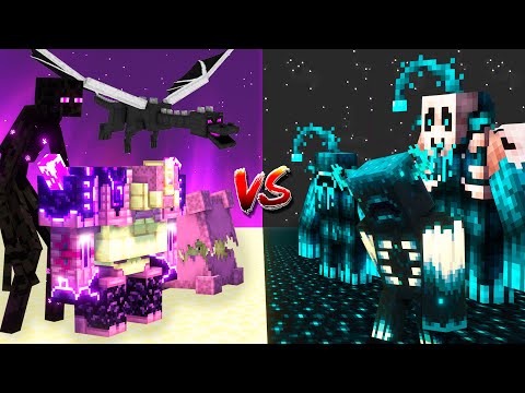 DEEP DARK BOSSES vs ENDER BOSSES  - ALL DEEP DARK vs ALL ENDER MOBS - Minecraft Mob Battle 1.20