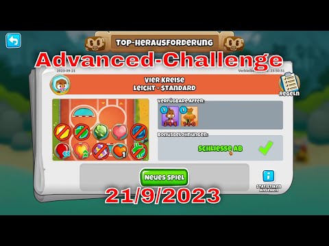 BTD 6 Top Herausforderung 21.09.2023 | bloonstd6 - Advanced Challenge  - Impossible