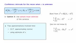 L20.7 Confidence Intervals for the Mean, When the Variance is Unknown