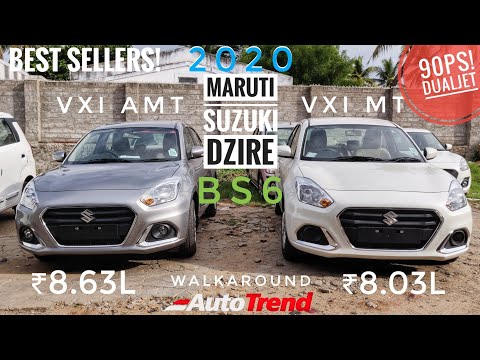 2020 Maruti Suzuki Dzire VXI Automatic and Manual - Most Detailed Walkaround Review !!