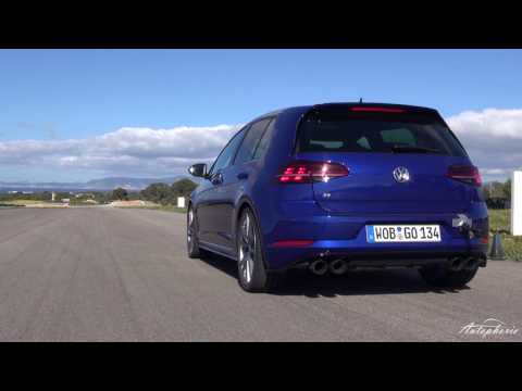 2017 VW Golf R w/ Akrapovic: Exhaust Sound / Acceleration 0 - 150 kph / 0 - 90 mph - Autophorie