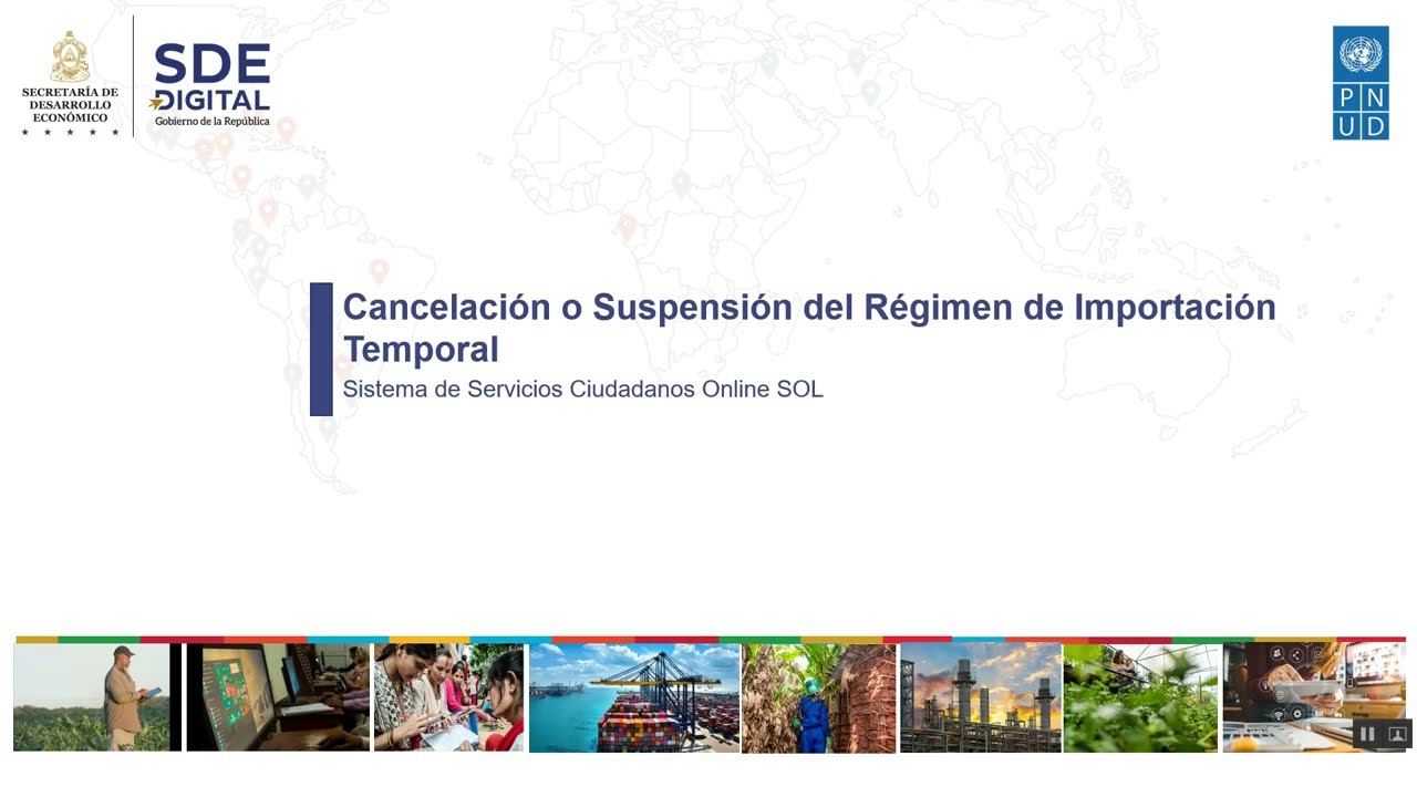 Cancelación o suspención del regimen de importación temporal