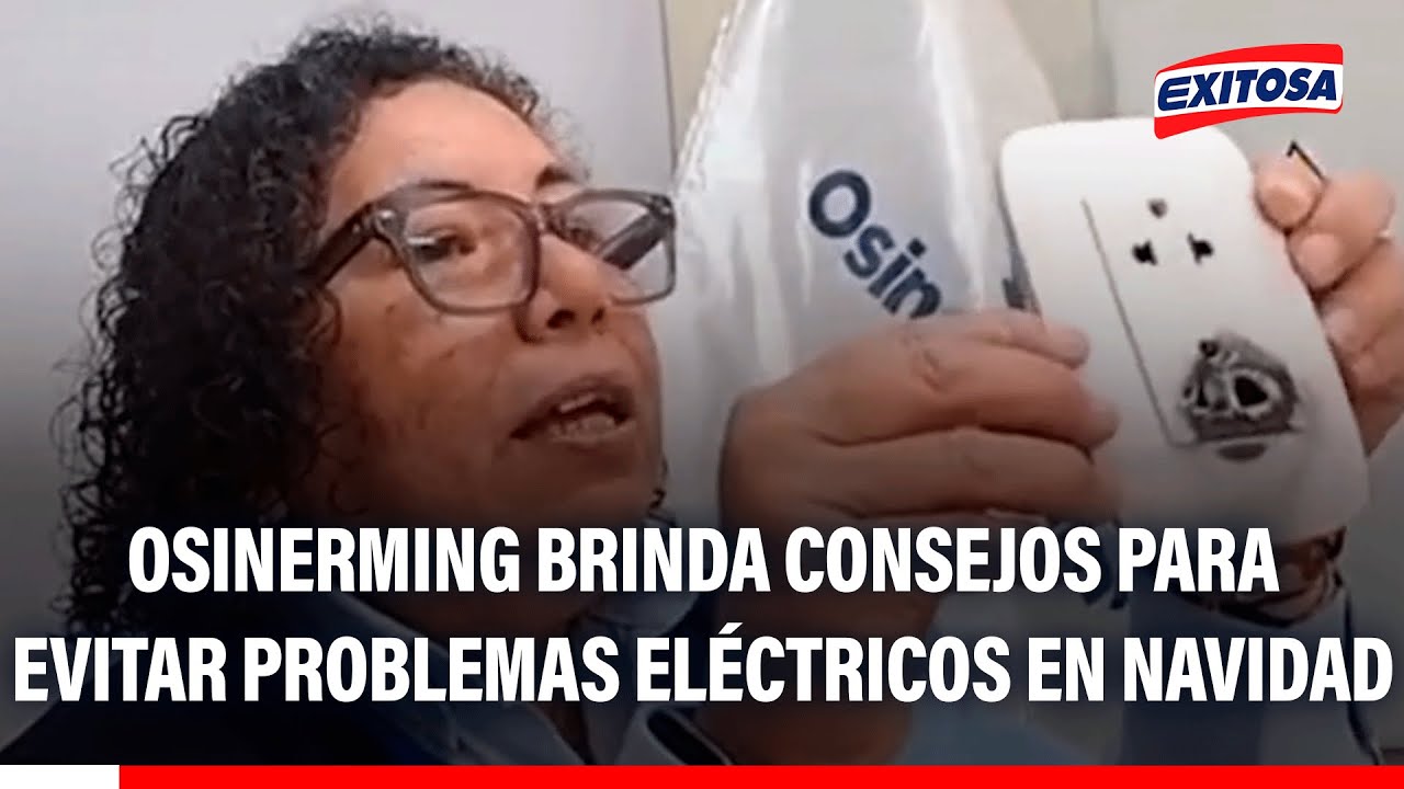 🔴🔵 Osinerming brinda consejos para evitar problemas eléctricos en navidad
