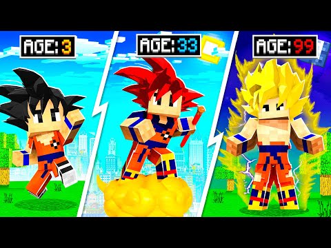 Evolving SUPER SAIYAN into GOD SAIYAN in MINECRAFT!