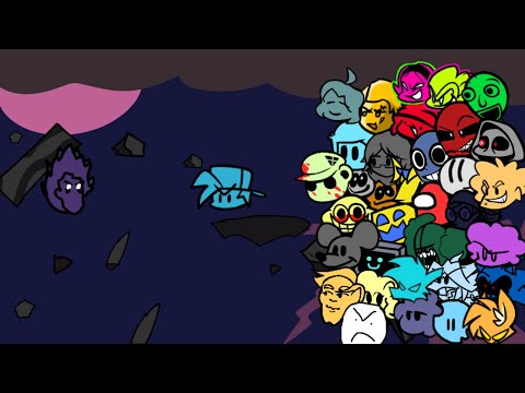 FNF - GOD EATER but Every Turn a Different Character Sings It (The Shaggy Mod)