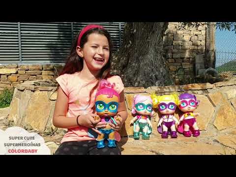 SUPER CUTE - MUÑECAS SUPERHEROÍNAS de Colorbaby