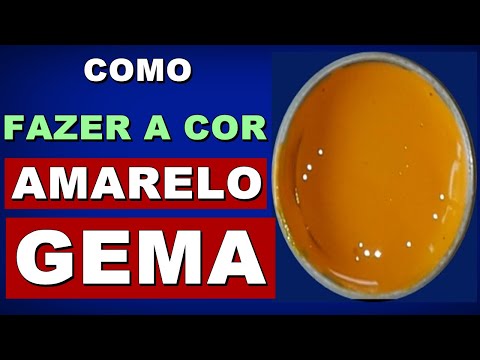 Como fazer a cor Gema Mistura de cores para pintar
