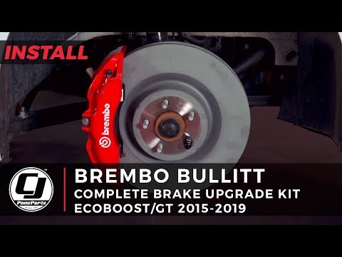 2015-2023 Mustang GT Install: 2019 Red Bullitt Style OE Brembo Brake Kit