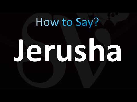 How to Pronounce Jerusha (Correctly!)