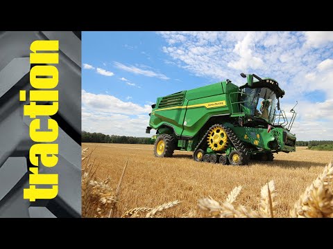 John Deere X9 1100 in der traction Arbeitsprobe