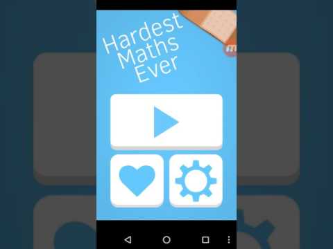 I AM THE WORLD'S BEST MATHEMATICIAN HARDEST MATH