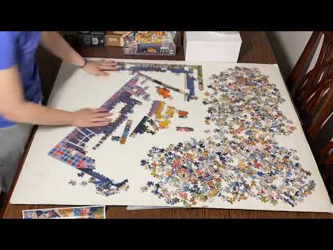 eeBoo Piece and Love Blue Kitchen 1000 Piece Puzzle