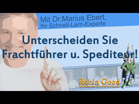 Unterscheiden Sie Frachtführer und Spediteur!