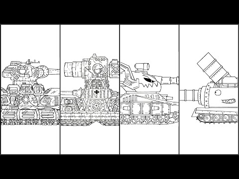 Drawing Mini Monster Cartoon Tank - Cartoons About Tanks