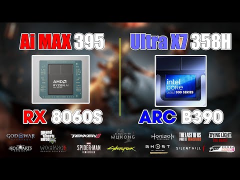 La Intel Arc B390 es impresionante en juegos: muy cerca de la Radeon 8060S, muy superior a la Radeo