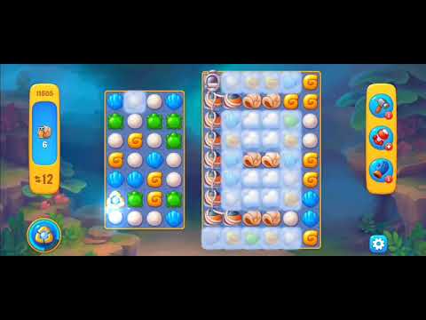 Fishdom Easy Level 11605 (with ingame lightning booster) @choraelmin