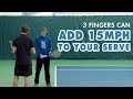 How 3 FINGERS Can Add 15+ MPH To Your Serve