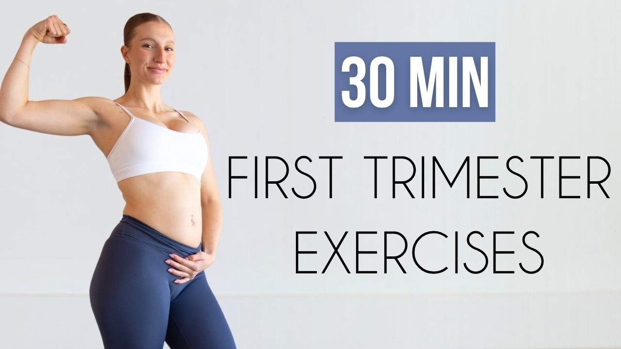 30 MIN FIRST TRIMESTER WORKOUT | Pregnancy Safe, No Equipment, Full Body
