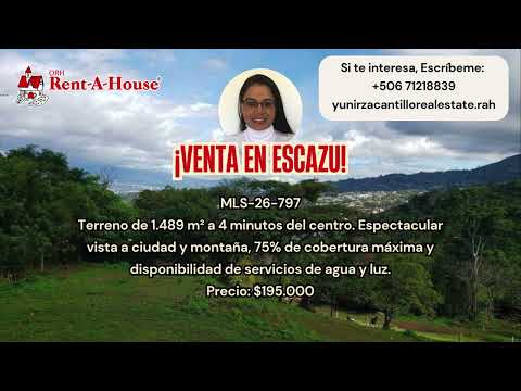 Venta Escazú Lote con Vista Panorámica