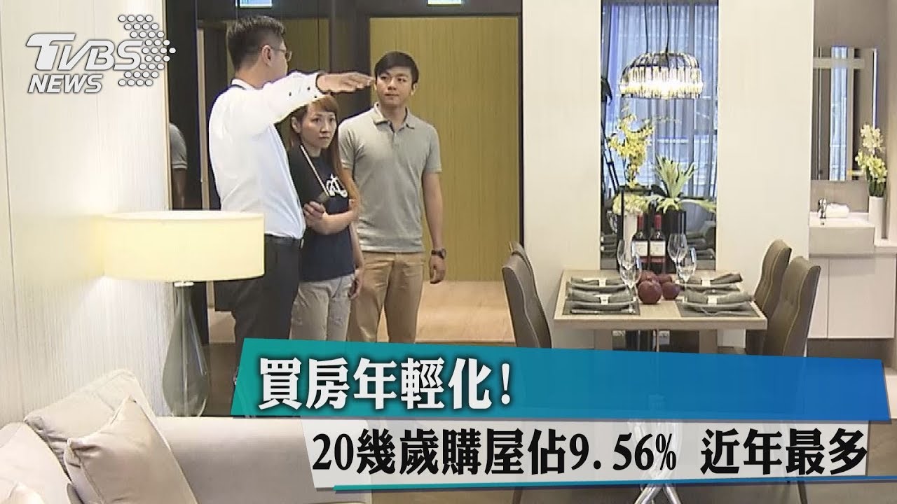 買房年輕化!20幾歲購屋佔9.56% 近年最多