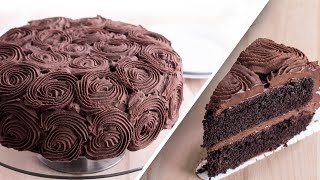 Chocolate Rose Cake Recipe by Home Cooking Adventure