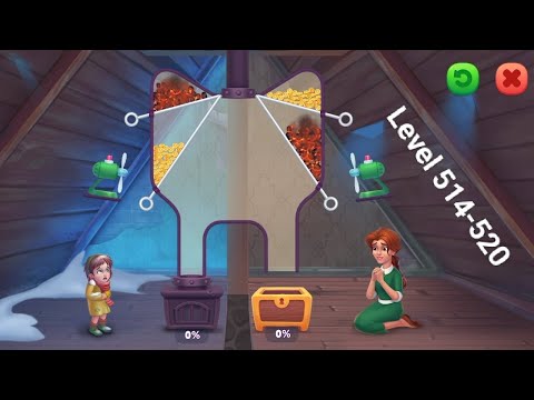 Gameplay Gardenscapes Level 514-520