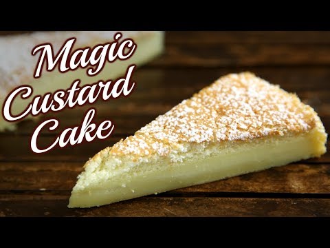 Magic Custard Cake Recipe - How To Make Vanilla Magic Custard Cake - Easy Dessert Recipe - Bhumika