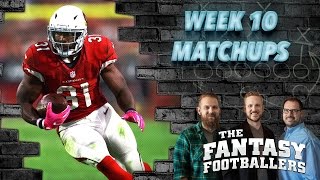 Fantasy Football 2016 - Week 10 Matchups, In-or-Out, #FootClan Friday - Ep. #306
