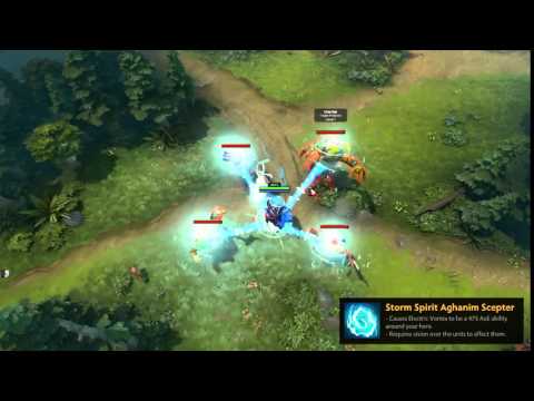 [DOTA 2] Storm Spirit Aghanim Upgrade - Electric Vortex AoE  6.87