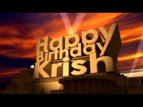 Happy Birthday Krish