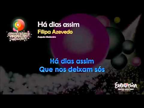 🇵🇹 Filipa Azevedo - Há Dias Assim lyrics ESC 2010