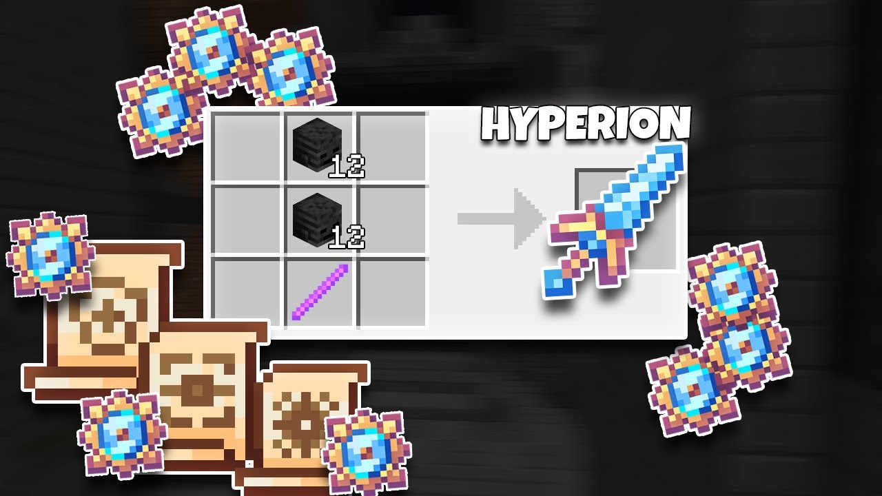 Finally crafting Hyperion!! (Hypixel Skyblock)