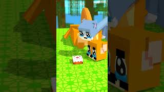Cat and Mouse Cake! - Alex and Steve Adventures #minecraft #shorts