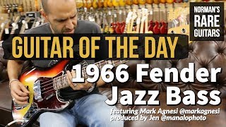 Video thumbnail for Guitar of the Day: 1966 Fender Jazz Bass Sunburst | Norman's Rare Guitars by Normans Rare Guitars