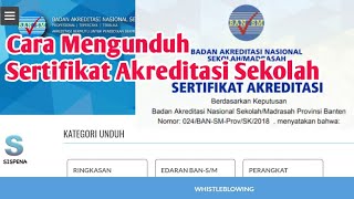 Download lagu Cara mengunduh sertifikat akreditasi sekolah mp3 Download lagu Cara mengunduh sertifikat akreditasi sekolah mp3