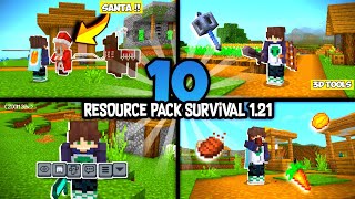 10+1 TEXTURE PACK RINGAN UNTUK SURVIVAL MCPE!! 1.21+