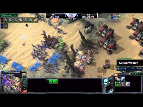[Group B] SoO(SKT1) vs Bbyong(CJ) ZvT Akilon Wastes / Semifianl 2 SET -MLG,esportstv,Starcraft2