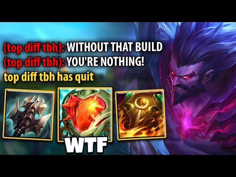 NEW INFINITE HP TRYNDAMERE BUILD MADE THEIR TOP RAGE QUIT!