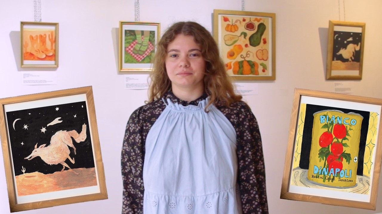 7 Days Until My First Solo Gallery Show (folktale whimsy paintings)