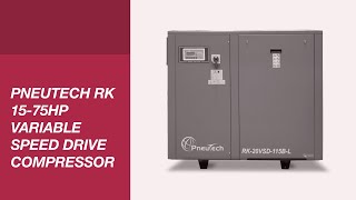PneuTech RK 15-75HP Variable Speed Drive Compressor