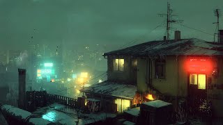 Rainy City Night Ambience 🌃 Lofi Hip Hop Radio For Study & Relaxation